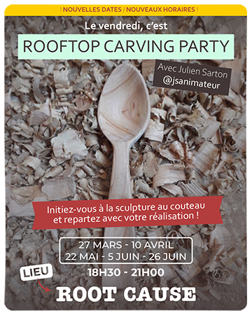 Atelier vendredi ROOFTOP CARVING PARTY